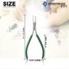 OdontoMed2011 Jeweler Split Ring Pliers Beading Arts & Crafts Hobby Crafting Jewelry Tool, Green Handle view 2