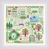 RIOLIS - My Garden 2047, Cross Stitch Kits 13" x 13", Cross Stitch Kits for Beginners & Advanced, Crossstitching Kit Adult, Embroidery Counted Stitching Kit view 1