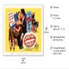 Kiss Me Deadly - Starring Ralph Meeker & Paul Stewart - Vintage Film Noir Movie Poster c.1955 - Master Art Print (Unframed) 9in x 12in view 2
