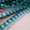 1Yard Double Layer Pleated Satin Lace Fabric 4cm Trim Lace Ribbon DIY Lolita Costume Sewing Clothes Craft Supplies (Color : 4CM Dark Blue, Size : 1 Yard) view 2
