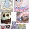 1Yard Double Layer Pleated Satin Lace Fabric 4cm Trim Lace Ribbon DIY Lolita Costume Sewing Clothes Craft Supplies (Color : 4CM Dark Blue, Size : 1 Yard) view 4