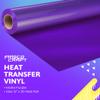 Frisco Craft HTV Vinyl Rolls - Heat Transfer Vinyl Rolls for Custom Prints - 12" x 20ft Matte HTV Roll - Iron on for All Cutter Machines - PU Heat Transfer - DIY (Purple) view 2