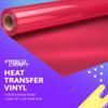 Frisco Craft HTV Vinyl Rolls - Heat Transfer Vinyl Rolls for Custom Prints - 12" x 20ft Matte HTV Roll - Iron on for All Cutter Machines - PU Heat Transfer - DIY (Rose Gold) view 2