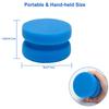 Paint Sponge Black 6Pcs, Boyistar Detail Painting Sponge Double-Side Art Craft Round Sponges for Car Waxing, Wall Repairing Kitchen Cleaning Sponges with Storage Mesh Bag (6 Blue) view 2