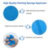 Paint Sponge Black 6Pcs, Boyistar Detail Painting Sponge Double-Side Art Craft Round Sponges for Car Waxing, Wall Repairing Kitchen Cleaning Sponges with Storage Mesh Bag (6 Blue) view 3