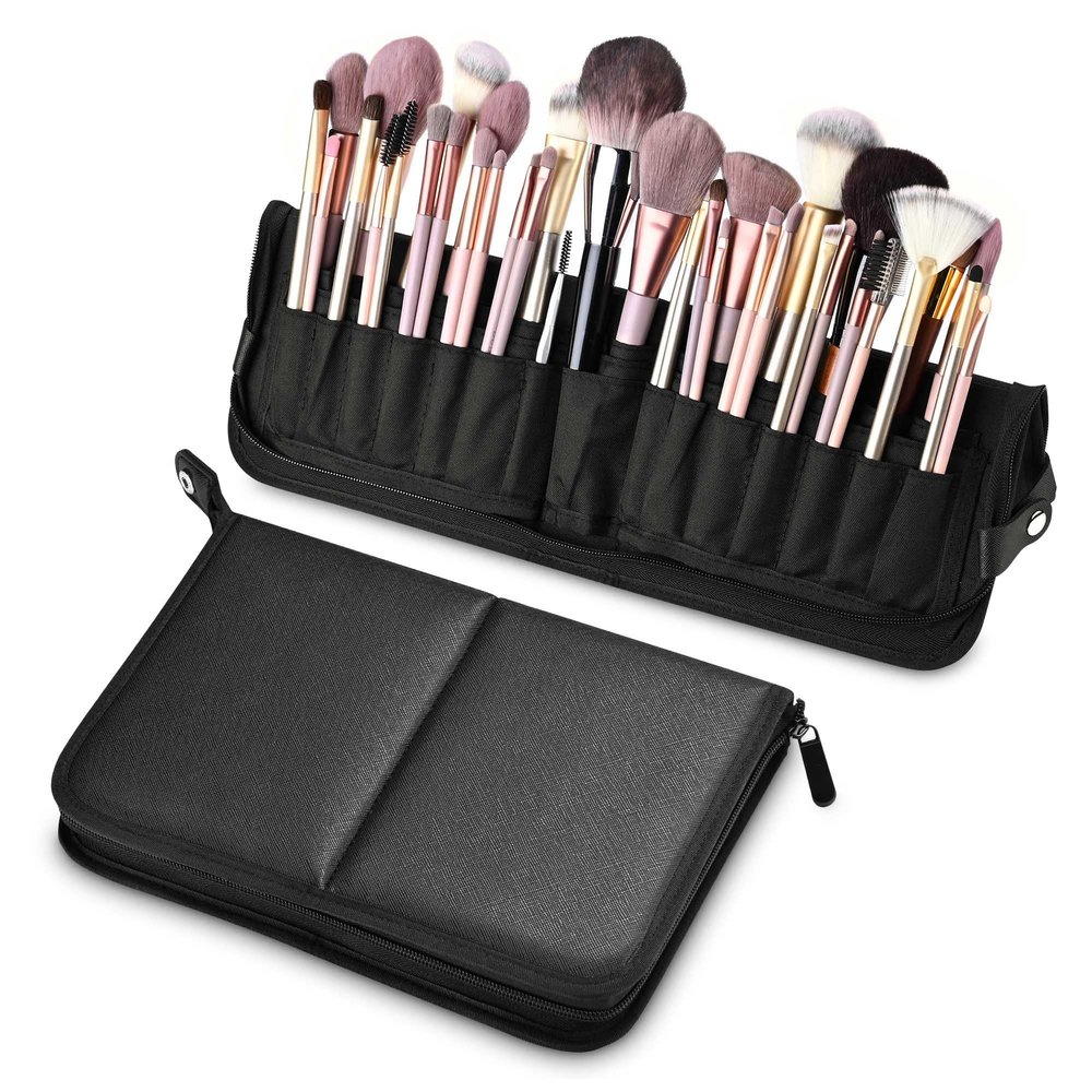 BYOOTIQUE Makeup Brush Bag Foldable Holder Organizer Portable Travel Artist Case
