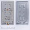 SKYPRO Bead Design Board, 49 x 26cm Gray Flocked Bead Board for DIY Bracelet Necklace Beading Jewelry Making view 3