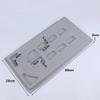 SKYPRO Bead Design Board, 49 x 26cm Gray Flocked Bead Board for DIY Bracelet Necklace Beading Jewelry Making view 4