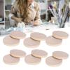 100Pcs Unfinished Round Discs, Wood Coins Blank Wood Discs Natural Wood Slices Wooden Crafts DIY Decoration Maker for Crafts Birthday(4CM) view 2