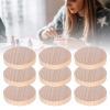 100Pcs Unfinished Round Discs, Wood Coins Blank Wood Discs Natural Wood Slices Wooden Crafts DIY Decoration Maker for Crafts Birthday(4CM) view 3