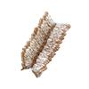 Nature's Net 5" Ivory Gold Glittered Feather Swallowtail Butterfly Set of 12 Faux Butterfly Decoration Floral Picks Artificial Butterfly with Wire Cake Topper Scrapbooking Embellishment view 1