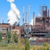 Steel Mill Model Railroad Backdrop (HO Scale) view 2