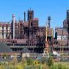 Steel Mill Model Railroad Backdrop (HO Scale) view 3