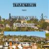 Train Junkies Suburban Hill Model Railroad Backdrop (HO Scale) Poster view 1