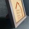 NEID Personalized 3D Picture Frame with LED, Family Name Home Deco Wood (Brown) view 4