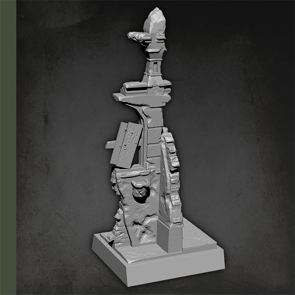 1/35 WWII Platform Scene Resin Figure Kit Miniature Resin Model Kit // Pq0-41 (unassembled and unpainted)