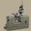 1/35 WWII Chinese Soldier Resin Figure Kit Miniature Resin Model Kit // Pq0-71 (unassembled and unpainted) (with Base) view 1