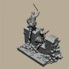 1/35 WWII Chinese Soldier Resin Figure Kit Miniature Resin Model Kit // Pq0-71 (unassembled and unpainted) (with Base) view 2