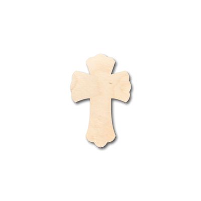 Unfinished Wood Cross Shape Craft up to 46" DIY 14" / 1/2"