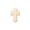 Unfinished Wood Cross Shape Craft up to 46" DIY 14" / 1/2" view 1