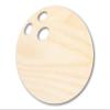 Unfinished Wood Bowling Ball Silhouette Craft up to 46" DIY 20" / 1/2" view 1