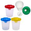 NUOBESTY 15pcs Leakproof Paint Cups Lids Boys and Girls Paint Drawing Cups for Boys and Girls for Art Easy to Open Lids for Painting Classes Random Color view 2