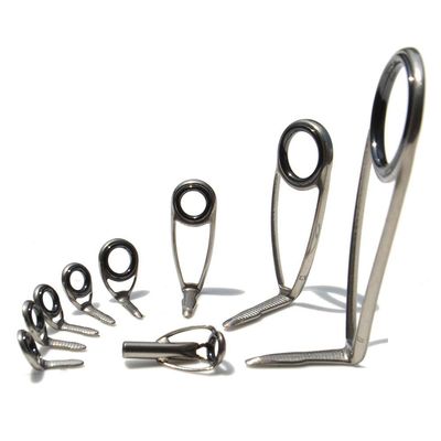 SeaGuide 9pcs Spinning Guide Set LS Ring Stainless Steel SXOHLSG20 SXOLSG-N5 SXULSTRod Building Component Repair Pole DIY Accessory (TopSize4TubeID1.7mm)