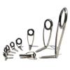 SeaGuide 9pcs Spinning Guide Set LS Ring Stainless Steel SXOHLSG20 SXOLSG-N5 SXULSTRod Building Component Repair Pole DIY Accessory (TopSize4TubeID1.7mm) view 1