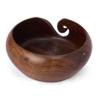 GURU JEE Handmade Wooden Yarn Bowl Wool Ball Holder Knitting Bowl Crochet Holder Gifts Showpiece (Natural_Brown_Plain) (1 Piece) view 3