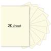 20 Sheets Cream Cardstock Paper 8.5 x11 inch, 250gsm Cardstock Paper for DIY Arts and Cards Making, Invitations, Stationary Printing,Scrapbook Supplies (250gsm/92lb) view 1