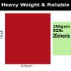 20 Sheets Red Cardstock 8.5 x 11, 250gsm Thick Red Cardstock Paper for DIY Arts, Christmas Cards, Invitations, Stationery, Scrapbooking view 2
