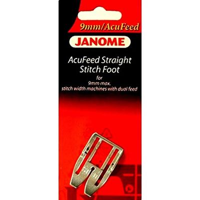 BAIJAC Replacemelt for AcuFeed Straight Stitch Foot #202102005 for Janome 9mm Max Stitch Width Machine