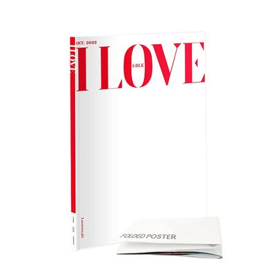 dreamus (G]I-DLE - 5th Mini Album [ I LOVE ] Photobook BORN version + Pre-order Folded poster, (L200002461)