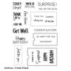 Arbuya Phrase Sentiment Birthday Clear Stamps Thank You Get Well Congratulation Rubber Stamps for Card Making Decoration DIY Scrapbooking Journal Photo Decoration -A1886 view 2