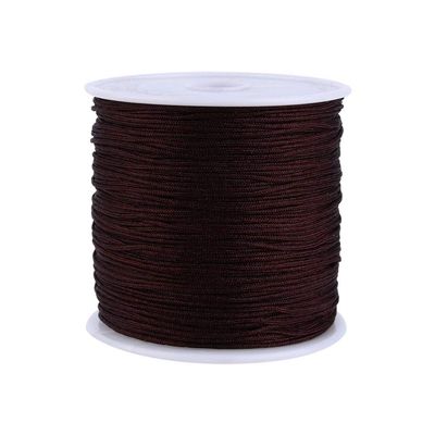 Pilipane 0 8mm Rattail rame s hamballa Thread String Home Supplies for Beading and Jewelry Making, Nylon Chinese Knot Cord, 100M, Nylon Chinese Knot Cord, 0 8mm Rattail rame ShaChinese Knot Cord Knit