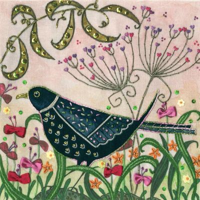 Bothy Threads Embroidery Kit - Blackbird