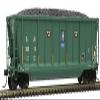 Atlas HO Scale Coalveyor Bathtub Coal Gondola David J. Joseph/DJJX (Teal) #30964 view 1