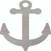 Unfinished Wood Anchor 20" Shape, Paintable Nautical Wall Craft view 1
