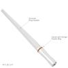 Splenor Tools 14" Solid Stainless Steel Grooved Ring Mandrel - for Measuring & Forming Rings - Jewelry Making Tool - Ring Sizer - Size (US 0-16 & UK A-Z6) view 4