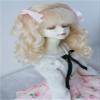 BJD Wig JD187 7-8inch 18-20cm Long Curly Princess Mohair Wig with Mini Twins ponytails 1/4 MSD Doll Accessories (Blond) view 4