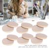 100Pcs Wood Circles, Unfinished Wood Circles Round Disc Cutouts, Wooden Cutouts Ornaments for Craft and Decoration(4CM) view 2