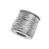 1 Roll Metallic Stretch Cord Metallic Tinsel Elastic Cord Stretch Cord Polyester Ribbon Metallic Tinsel Cord Rope for Gift Wrapping Jewelry Making Christmas, 1.5mm Thick, 44 Yards Long, Silver view 1