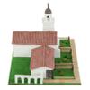 California Mission Santa Cruz 3D Plaster Brick Model Kit, 1370 Pieces, Mini-Bricks Constructor, Realistic Diy Building Set, Stem Educational Architecture Toy for Teens & Adults, Scale 1:24 view 3