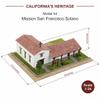 California Mission San Francisco Solano 3D Mini-Bricks Architecture Kit, 1250 Pieces, Plaster Brick Construction Set, Stem Educational Model for Teens & Adults view 2