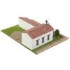 California Mission San Francisco Solano 3D Mini-Bricks Architecture Kit, 1250 Pieces, Plaster Brick Construction Set, Stem Educational Model for Teens & Adults view 4