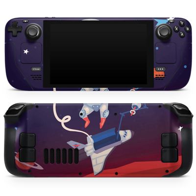 Design Skinz - Compatible with Steam Deck - Skin Decal Protective Scratch-Resistant Removable Vinyl Wrap Cover - Floating Cartoon Astranaut