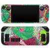 Design Skinz - Compatible with Steam Deck - Skin Decal Protective Scratch-Resistant Removable Vinyl Wrap Cover - Bright Pink and Green Flowers view 1