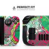 Design Skinz - Compatible with Steam Deck - Skin Decal Protective Scratch-Resistant Removable Vinyl Wrap Cover - Bright Pink and Green Flowers view 2