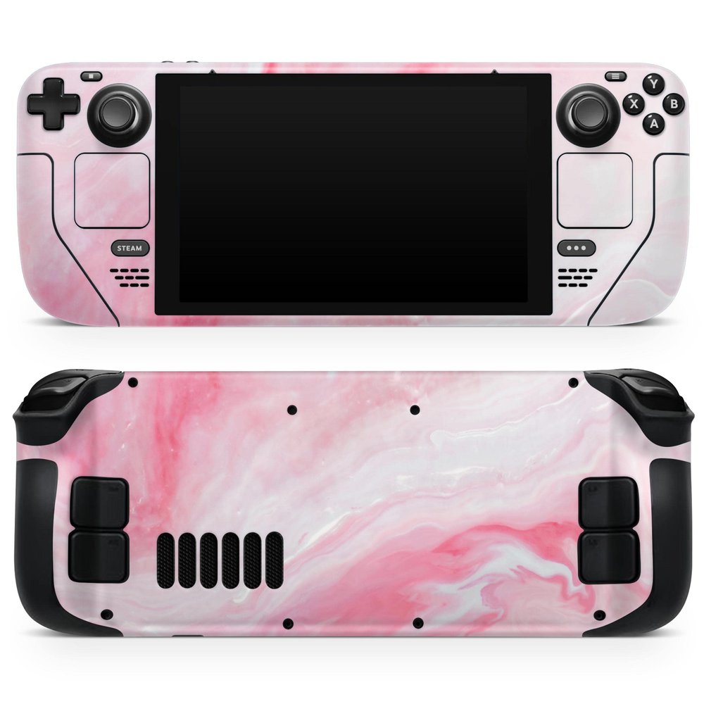 Design Skinz - Compatible with Steam Deck - Skin Decal Protective Scratch-Resistant Removable Vinyl Wrap Cover - Marbleized Pink Paradise V6