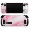 Design Skinz - Compatible with Steam Deck - Skin Decal Protective Scratch-Resistant Removable Vinyl Wrap Cover - Marbleized Pink Paradise V6 view 1